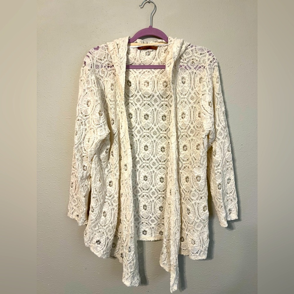 ✨ Boho Chic Lace Cardigan by Belldini – Size 3X ✨